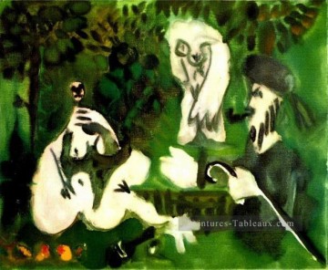  picasso - Déjeuner sur l’herbe après Manet 4 1960 cubisme Pablo Picasso